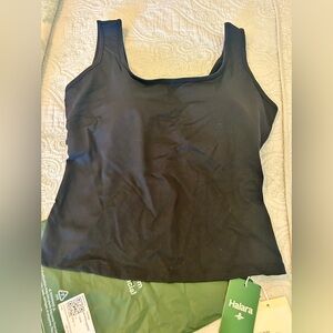 HALARA Women's Black Tank Top CROSSOVER back design - XL